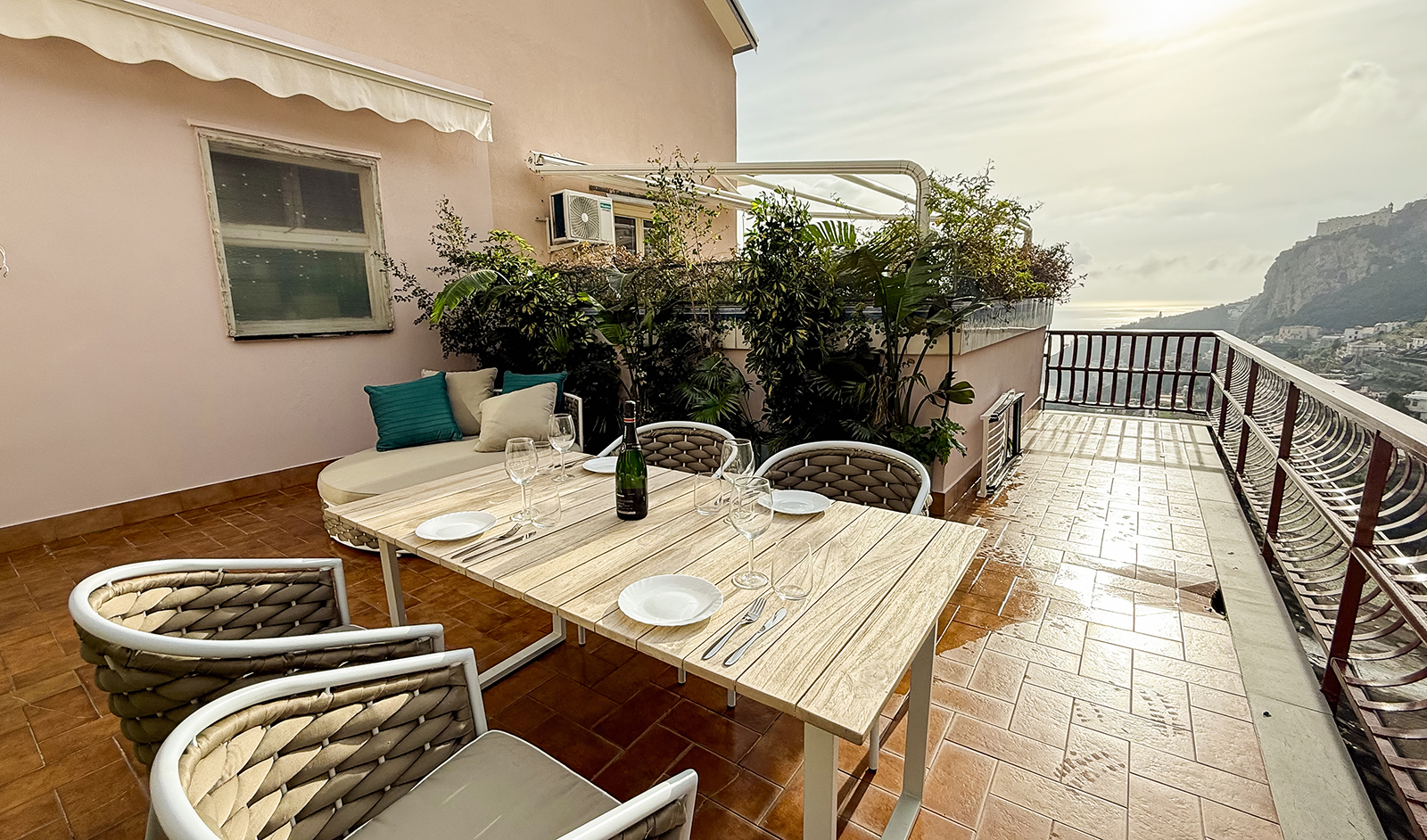 Positano view by the sea