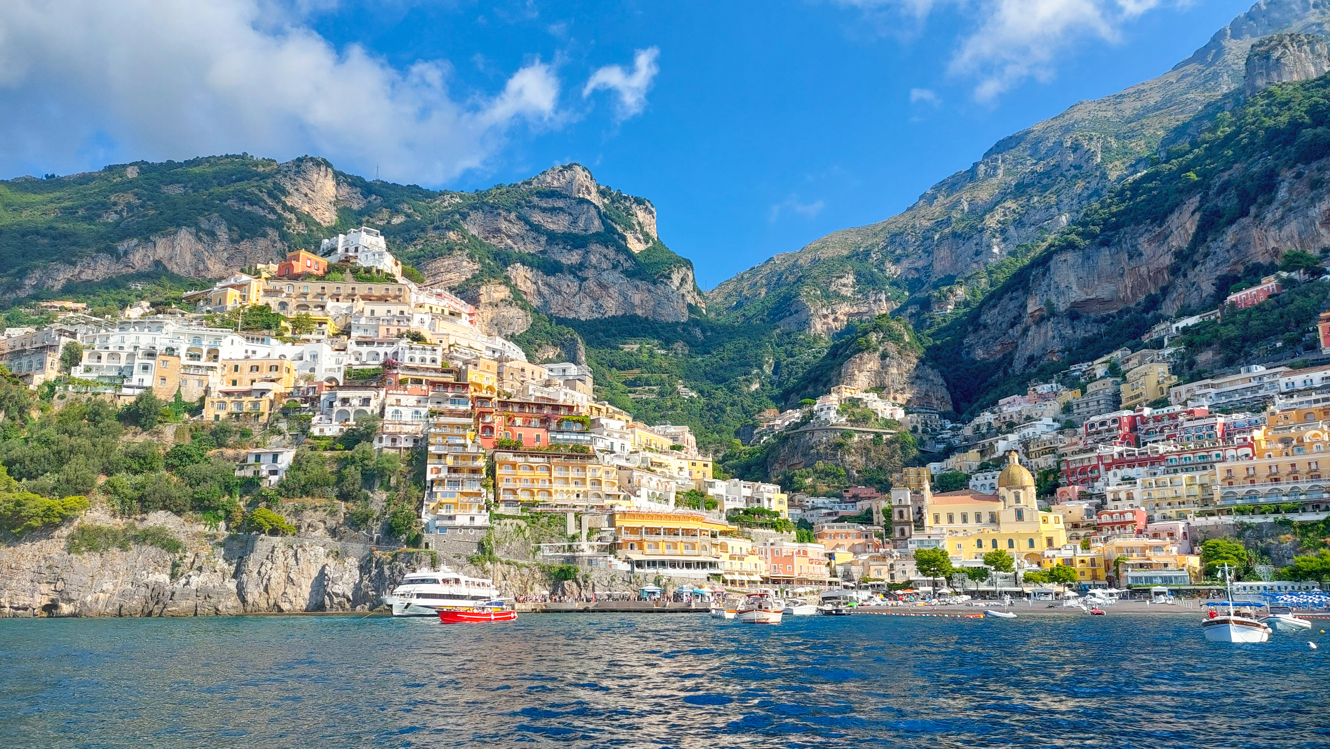 Positano view by the sea